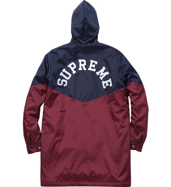 유니크룸프리미엄 국내배송 [M] 슈프림 아치로고 투톤 사이드라인 자켓 올드라인 SUPREME sideline jacket